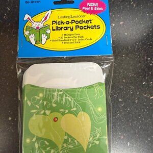 Library Pockets (30 in each) Peel and Stick Quanity 25 packs